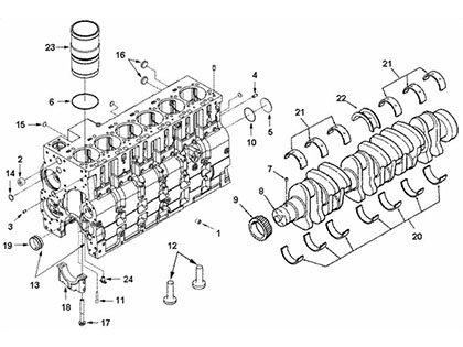 Cummins 6CTA8.3 Genuine Engine Parts